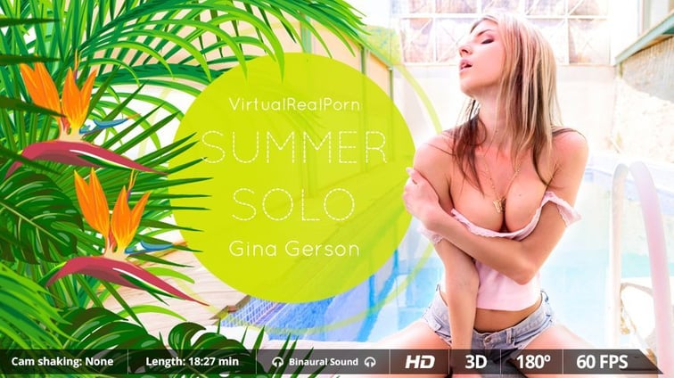 Summer Solo - VR Teen Sex with Gina Gerson Gina Gerson Virtual Real Porn vr porn video
