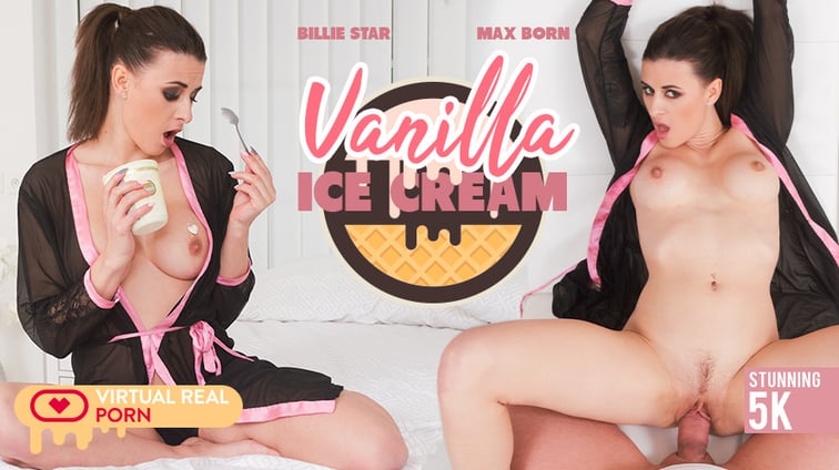 Vanilla Ice Cream - Billie Star Gorgeous European Brunette Billie Star Virtual Real Porn vr porn video