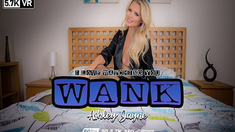 I Love Watching You Wank - Blonde in Lingerie JOI Ashley Jayne WankitNowVR vr porn video