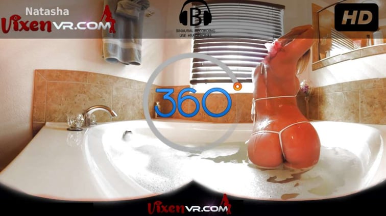 Virgin Caught Bathing Voyeur Natasha VixenVR vr porn video