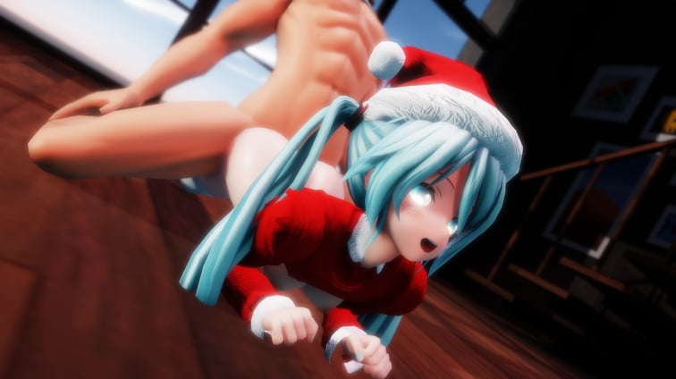 Vocaloid - Xmas Miku Buttjob & FlatIron (A XXX Parody) hatsune miku Lewd FRAGGY vr porn video