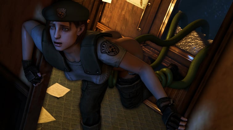 Resident Evil - No Flowers from Jill's Valentine (A XXX Parody) Jill Valentine DarkDreams vr porn video