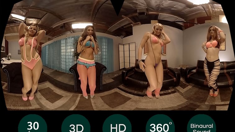 HoloGirls: Their First Time Anikka Albrite, August Ames, Karlie Montana HologirlsVR vr porn video