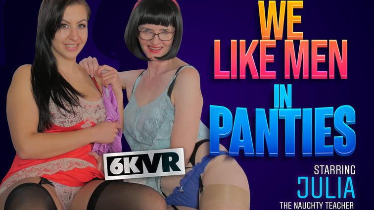 We Like Men In Panties Julia, Tindra Frost FFStockings vr porn video