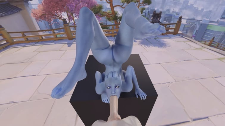 Liara upside down blowjob 3D VR 180 SBS (A XXX Parody)  VRWD vr porn video