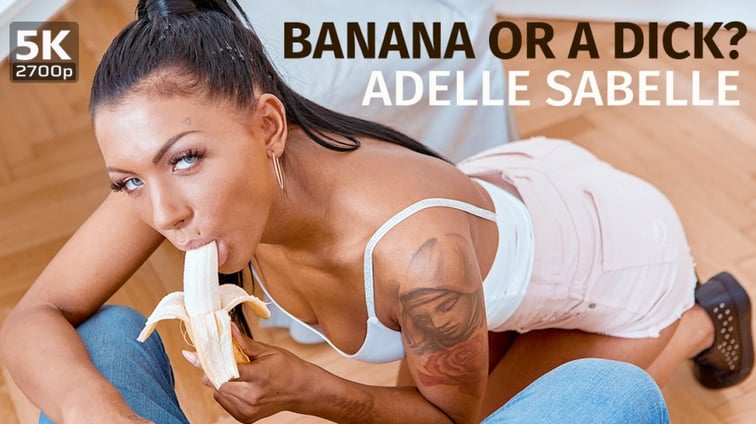 Banana Or A Dick? Adelle Sabelle TmwVRnet vr porn video
