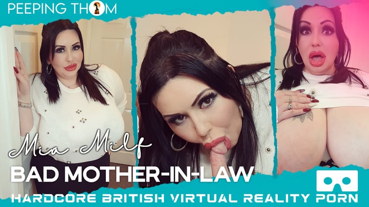 Mia MILF - Bad Mother-in-Law Mia Milf Peeping Thom vr porn video