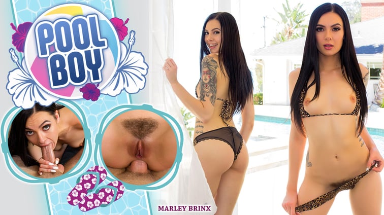 The Pool Boy - Digitally Remastered Marley Brinx WANKZVR vr porn video