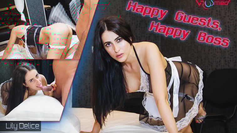 Happy Guests, Happy Boss - Lily Delice Lily Delice VRoomed vr porn video