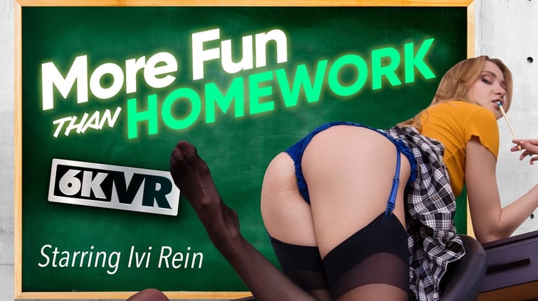 More Fun Than Homework Ivi Rein StockingsVR vr porn video