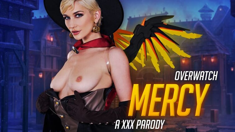 Overwatch: Mercy A XXX Parody Skye Blue VRCosplayX vr porn video