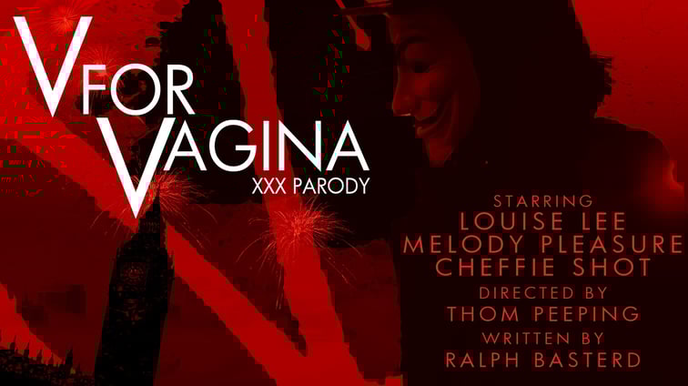 V For Vagina XXX PARODY Louise Lee, Melody Pleasure Peeping Thom vr porn video
