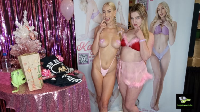 Kay Lovely & Eliza Eves Share Two Cocks Eliza Eves, Kay Lovely TadPoleXXXStudio vr porn video