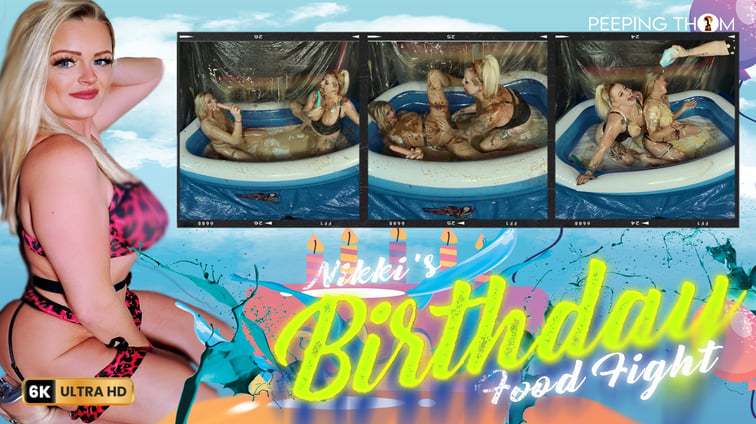 Birthday Food Fight With A Live Audience Loula Lou, Nikki Peeping Thom Peeping Thom vr porn video
