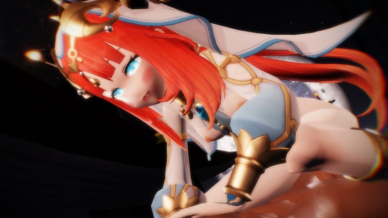 Genshin Impact - Nilou Xmas Eve Riding (A XXX Parody) Nilou Lewd FRAGGY vr porn video