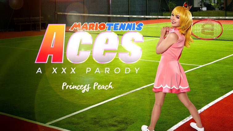 Mario Tennis Aces: Princess Peach A XXX Parody Lilly Bell VRCosplayX vr porn video