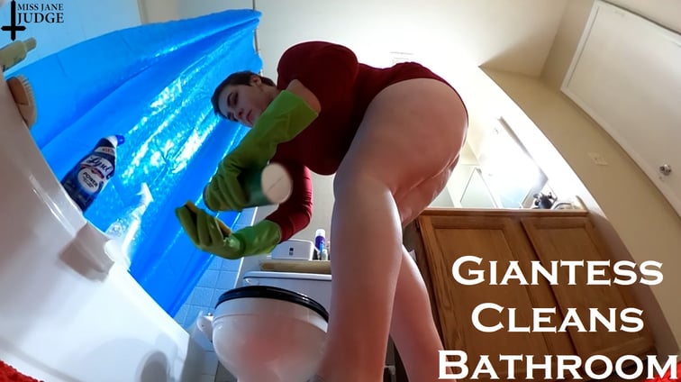 Giantess Cleans Bathroom Jane Judge Jane Judge vr porn video
