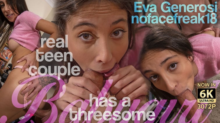 Real Teen Couple Has A Threesome Eva Generosi perVRt vr porn video