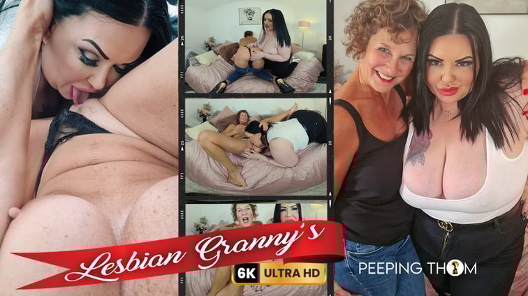 Two Lesbian Granny Tease Mia Milf, Molly Milf Peeping Thom vr porn video