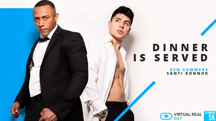[Gay] Dinner Is Served Ken Summers, Santi Konnor VirtualRealGay vr porn video