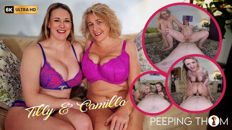 MILF Threesome - Camilla Creampie & Nurse Tilly Camilla Creampie, Nurse Tilly Peeping Thom vr porn video