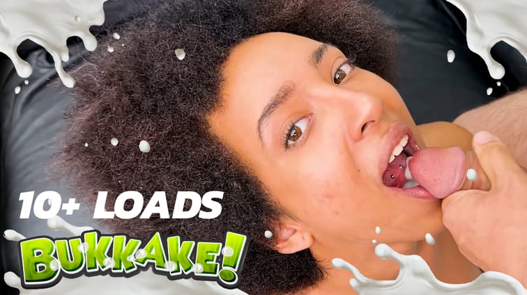 Funky Black Teen Swallows Cum At The Bukkake Luna Blackx PutaLocura vr porn video
