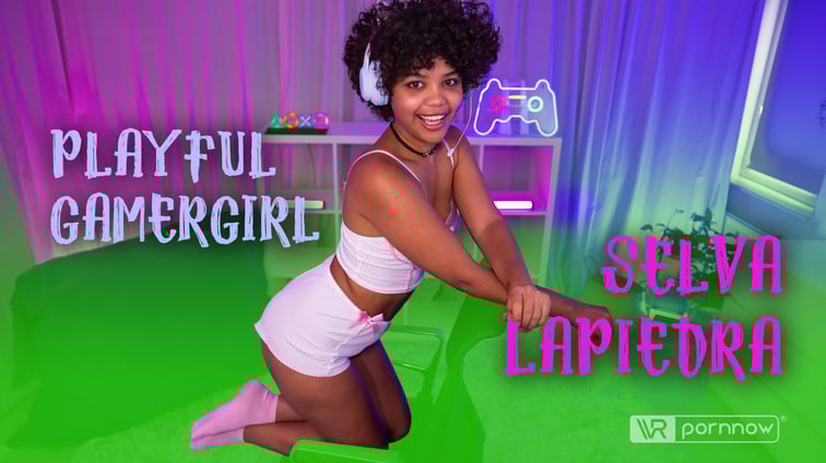 Erotic Gaming Session starring Selva Lapiedra [Passthrough] Selva Lapiedra VR pornnow vr porn video