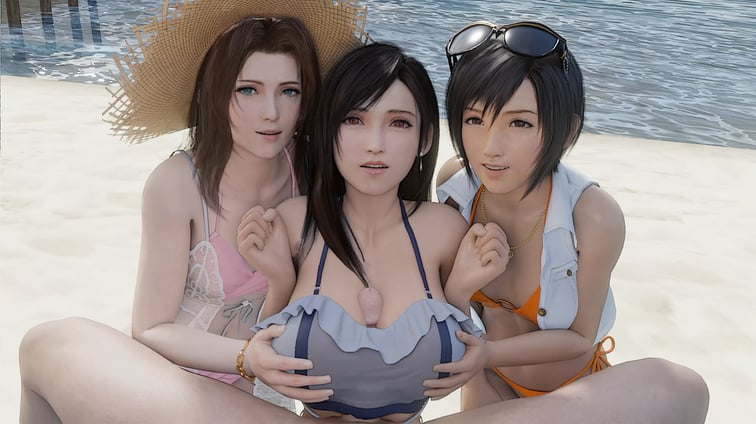 Final Fantasy - New Boobs, Who Dis? (A XXX Parody) Aerith, Tifa, Yuffie DarkDreams vr porn video