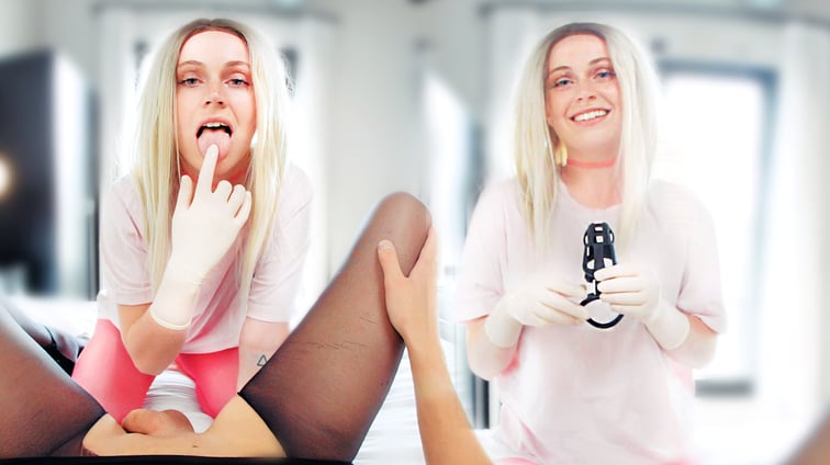 CHASTITY - POV Sissy Training Jade Mar Femdom Fantasy VR vr porn video