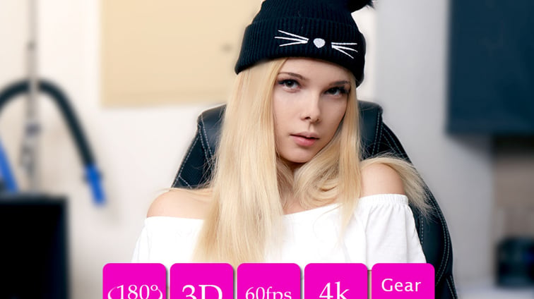Samantha Shain Teen in My Office 180vr Video Samantha Shain FeelmeVR vr porn video