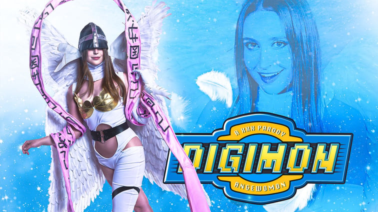 Take Flight with Angewoman in Digimon: a XXX Cosplay Parody Laney Grey VRCosplayX vr porn video
