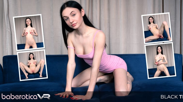 Bratty Looking Doll Black Tina Fucks Her Pretty Little Cunt Black TIna BaberoticaVR vr porn video