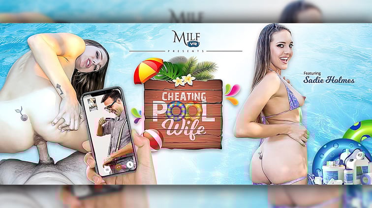 Cheating Pool Wife - Digitally Remastered Sadie Holmes MILFVR vr porn video