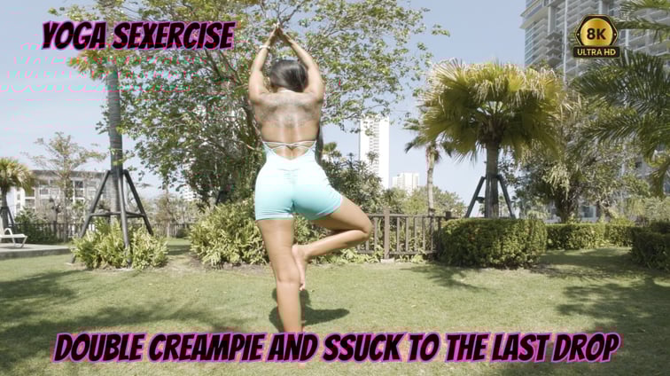 Yoga Sexercise Double Creampie And Suck To The Last Drop Cherry Lee FitLoversVR vr porn video