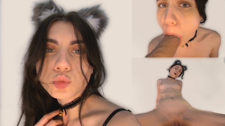 Cat Cosplay Teen Fucks Huge Dick Dildo Katrina Dragonfly Katrina Dragonfly Bliss VR vr porn video