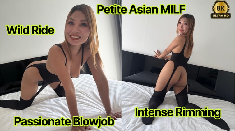 Petite Asian MILF in Black Lingerie – Passionate Blowjob, Wild Ride & Intense Rimming Kimmy King AsianSexVR vr porn video