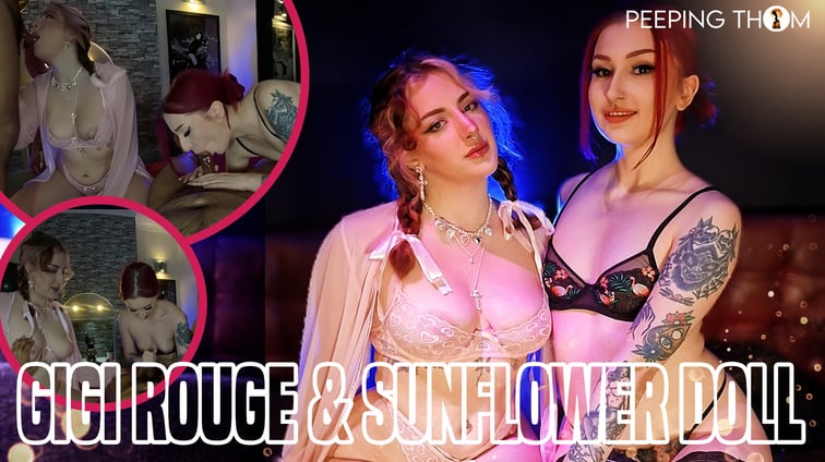 Sunflower Doll And Gigi Rouge Fuck Old Men Gigi Rouge, Sunflower Doll Peeping Thom vr porn video