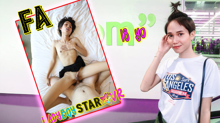 [Trans] Skinny Student Ladyboy Loves White Dick FA Ladyboy LadyboystarVR vr porn video