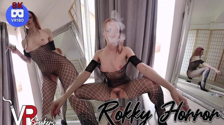 Rokky Horror - Smoke In The Mirror Rokky Horror VR Smokers vr porn video
