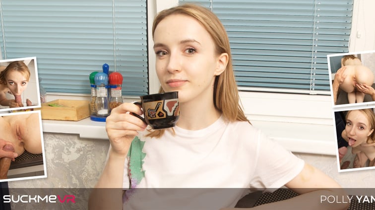Coffee Makes Polly Yangs So Horny Polly Yangs Suck Me VR vr porn video