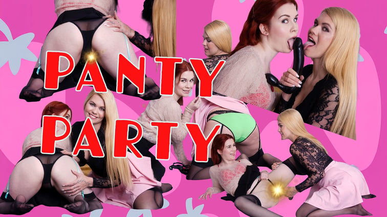 Panty Party, Upskirt Tease Izzy Delphine, Kaira StockingsVR vr porn video