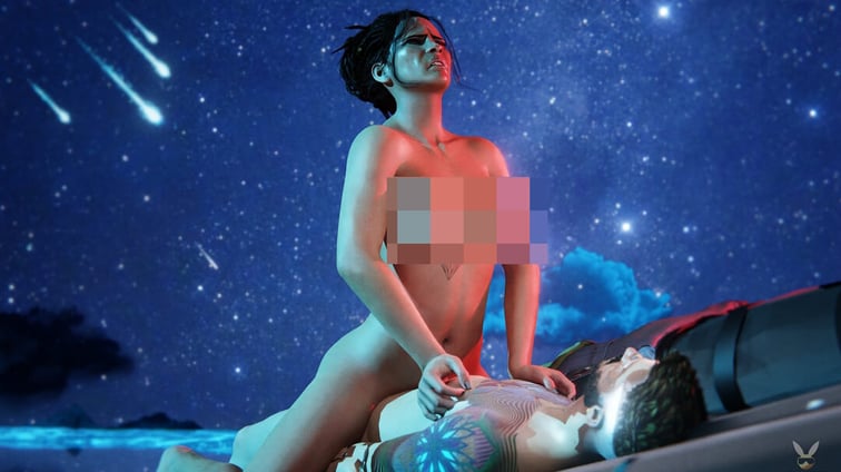 Happy Ending - Panam XXX parody with Cyberpunk 2077 best ending on Basilik under the meteor shower  VReal_18K vr porn video