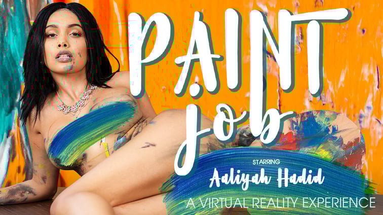 Paint Job - The Artist's Muse Aaliyah Hadid VR Bangers vr porn video