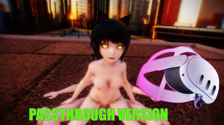 RWBY - Blake Roof Riding - VR [Passthrough] Blake Belladonna Lewd FRAGGY vr porn video