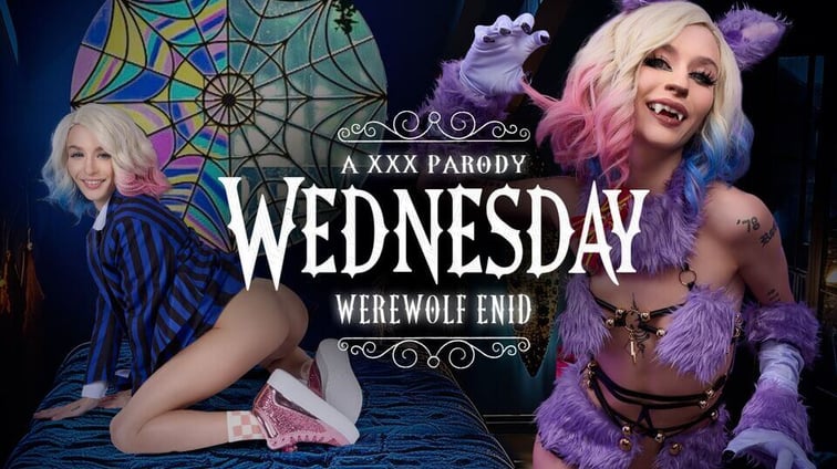Wednesday: Werewolf Enid A XXX Emma Rosie VRCosplayX vr porn video