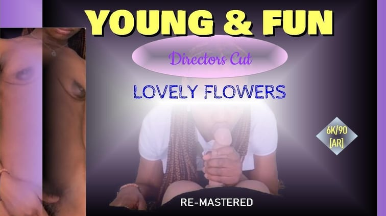 Young & Fun - Petite Ebony Blowjob and Riding [Remastered] [Passthrough] Lovely Flowers Ebony VR Solos vr porn video