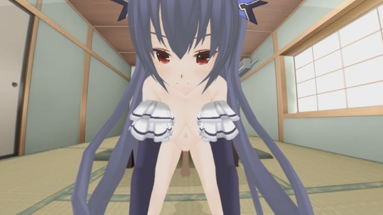 Neptunia Cute Noire Reverse Cowgirl Riding (A XXX Parody)  Lewd FRAGGY vr porn video