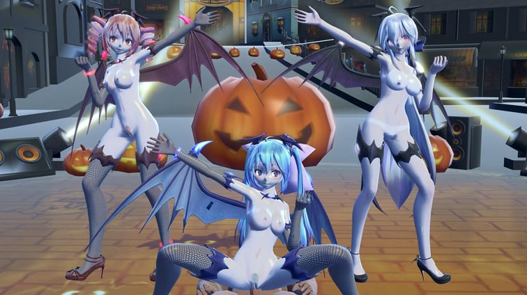 Sex &amp; Dance - Vocaloid - Happy Halloween (A XXX Parody) vocaloid Lewd FRAGGY vr porn video