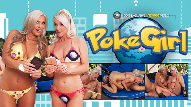 PokeGirl Go - Savannah and Tasty Tiffany Lesbian Porn VR Savannah Lace, Tasty Tiffany VR3000 vr porn video