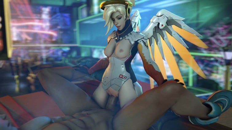 Overwatch - Mercy's In An Aggressive Mood (A XXX Parody) Mercy DarkDreams vr porn video